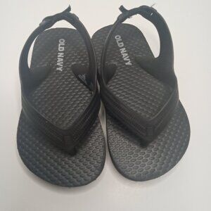 Kid Sandals, Black Flip Flops- Old Navy Size 5